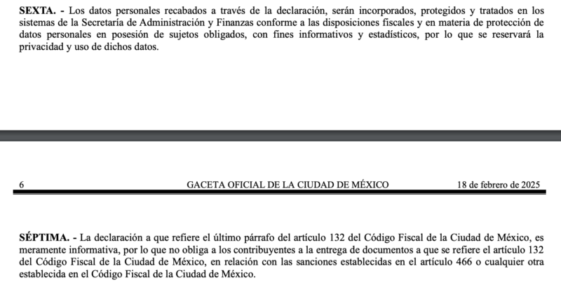 Reglas y lineamientos de la declaración informativa de uso de inmuebles